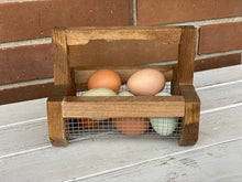 Load image into Gallery viewer, Egg Collection Basket | Fresh Egg Basket | Egg Collecting | Garden Harvest Basket | Garden Basket | Garden Hod | Produce Basket |