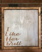 Load image into Gallery viewer, I Like His Beard I Like Her Butt Sign Set l His & Hers Signs l Bathroom Sign l Farmhouse Bathroom Decor l Bathroom Humor Sign l Funny Bath