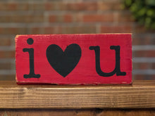 Load image into Gallery viewer, I Love You Block Sign l Farmhouse Valentine's Day Sign l I Love you Sign l Valentine's Day Decor l Valentine's Day Sign l Farmhouse Decor