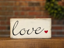 Load image into Gallery viewer, Love Farmhouse Sign l Love Valentine's Day Sign l Farmhouse Valentine's Day Decor l Farmhouse Valentine's Day Sign l Love Sign l Valentine's