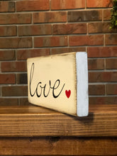 Load image into Gallery viewer, Love Farmhouse Sign l Love Valentine's Day Sign l Farmhouse Valentine's Day Decor l Farmhouse Valentine's Day Sign l Love Sign l Valentine's