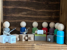 Load image into Gallery viewer, Rustic Handmade Wooden Nativity Set l Farmhouse Nativity l Nativity For Kids l Farmhouse Wooden Nativity l Farmhouse Christmas Decor