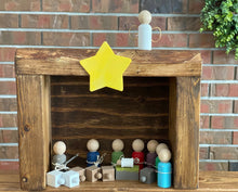 Load image into Gallery viewer, Rustic Handmade Wooden Nativity Set l Farmhouse Nativity l Nativity For Kids l Farmhouse Wooden Nativity l Farmhouse Christmas Decor