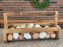 Load image into Gallery viewer, Egg Collection Basket | Fresh Egg Basket | Egg Collecting | Garden Harvest Basket | Garden Basket | Garden Hod | Produce Basket |