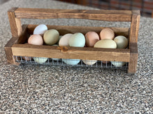 Load image into Gallery viewer, Egg Collection Basket | Fresh Egg Basket | Egg Collecting | Garden Harvest Basket | Garden Basket | Garden Hod | Produce Basket |