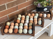 Load image into Gallery viewer, Stackable Egg Holder | 18 Egg Holder | Egg Tray | Farmhouse Egg Holder | Counter Egg Storage | Wooden Egg Holder | Egg Carton