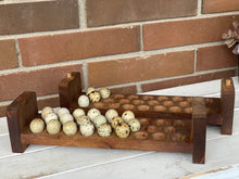 Load image into Gallery viewer, Quail Egg Holder | Wood Quail Egg Holder | Wooden Egg Holder | Egg Counter Storage | Egg Rack | Quail Egg | Fresh Egg Holder