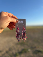 Load image into Gallery viewer, Beaded Fringe Dangle Earrings
