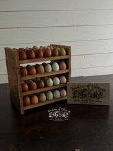 Load image into Gallery viewer, Mega Stackable Egg Holder | 30 Egg Holder | Egg Tray | Farmhouse Egg Holder | Counter Egg Storage | Wooden Egg Holder | Egg Carton
