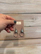Load image into Gallery viewer, Turquoise Dangle Hoop Earrings
