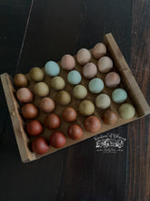 Load image into Gallery viewer, Mega Stackable Egg Holder | 30 Egg Holder | Egg Tray | Farmhouse Egg Holder | Counter Egg Storage | Wooden Egg Holder | Egg Carton
