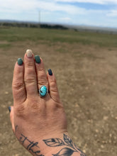 Load image into Gallery viewer, Turquoise adjustable ring
