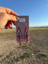 Load image into Gallery viewer, Beaded Fringe Dangle Earrings
