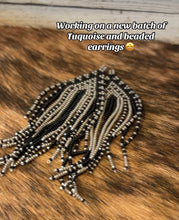 Load image into Gallery viewer, Beaded Fringe Dangle Earrings
