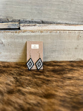 Load image into Gallery viewer, Beaded Diamond Dangle Earrings
