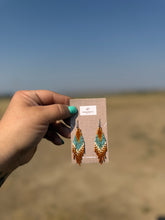 Load image into Gallery viewer, Beaded Fringe Dangle Earrings
