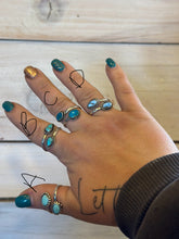 Load image into Gallery viewer, Bypass Turquoise Rings
