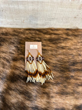 Load image into Gallery viewer, Beaded Fringe Dangle Earrings
