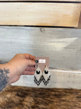 Load image into Gallery viewer, Chicken Beaded Fringe Dangle Earrings
