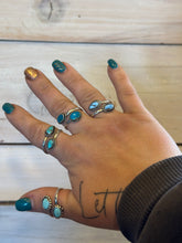 Load image into Gallery viewer, Bypass Turquoise Rings
