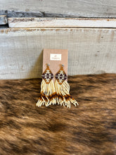Load image into Gallery viewer, Beaded Fringe Dangle Earrings
