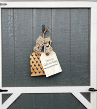 Load image into Gallery viewer, Chickens Make Me Happy Door Tag
