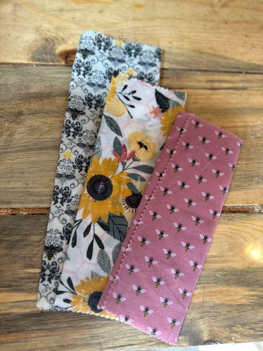 Set of 3 Bees Wax Wraps