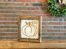 Load image into Gallery viewer, Pumpkin Sign l Farmhouse Fall Decor l Fall Decor l Whitewash Pumpkin Sign l Fall Sign
