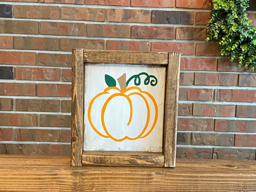 Pumpkin Sign l Farmhouse Fall Decor l Fall Decor l Farmhouse Pumpkin Sign